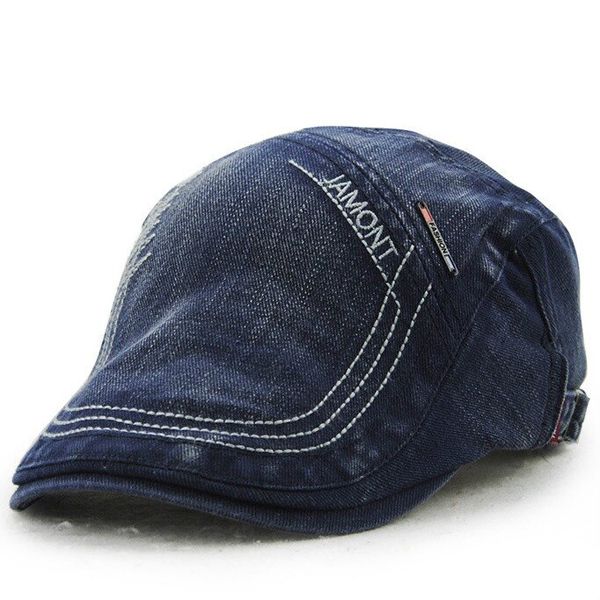 [JAMONT] Casual Berets Hat Men Cap Cotton Artist Beret Flat Hats Casquette Men Caps Classic Style Casquette