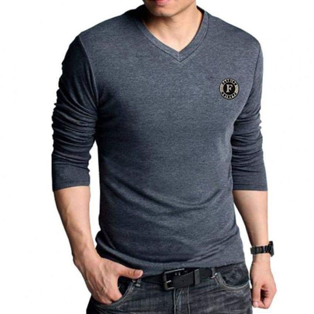 Cotton Full Sleeve T-Shirt For - Men
