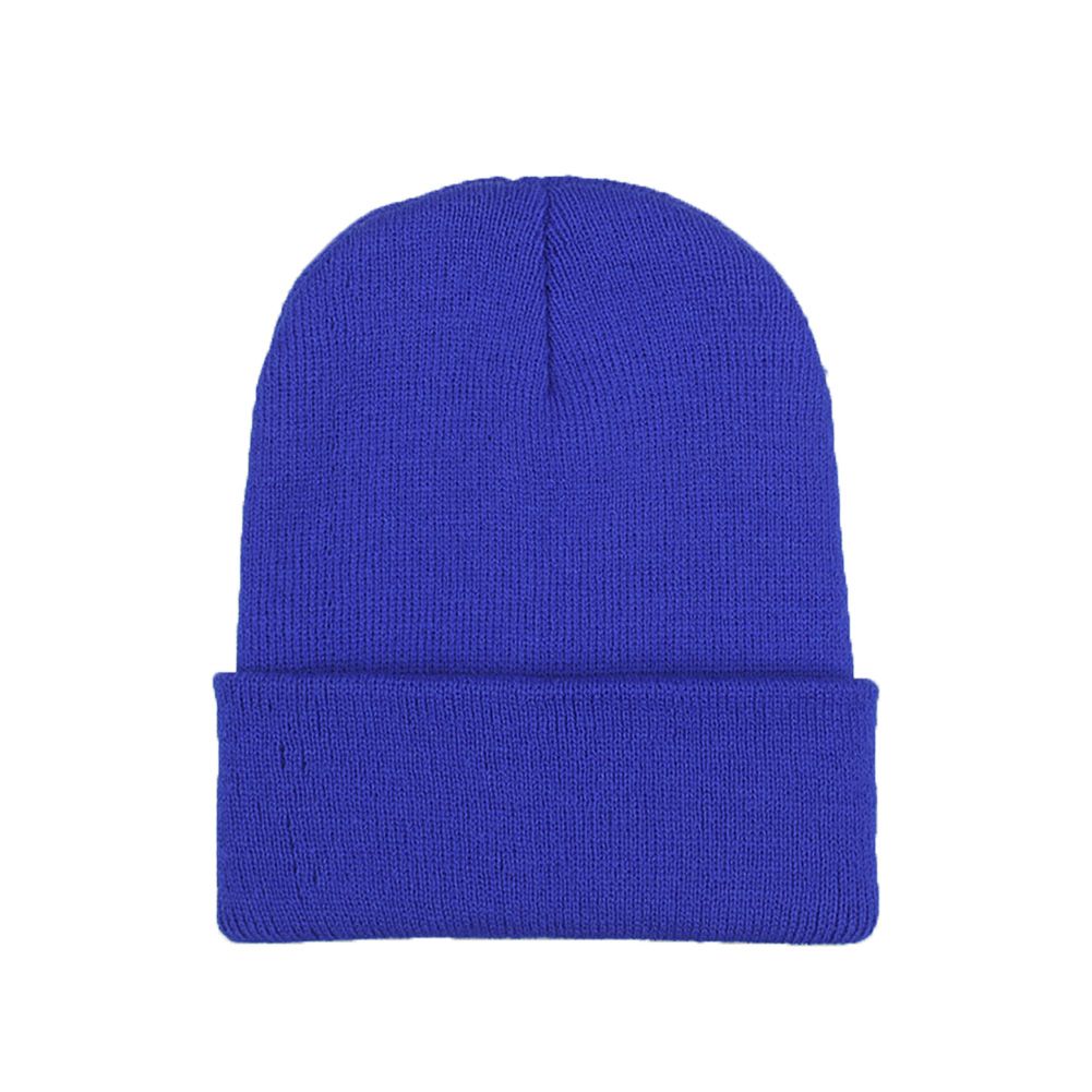 Unisex Autumn Winter Candy Color Elastic Knitted Hat Beanie Skull Cap Headgear