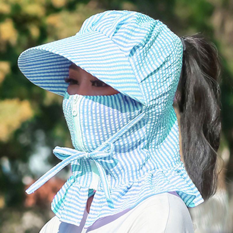 【ALLGOOD】New Fashion Women Hat Sun Visor Summer Sun Hat Female Big Brim Riding Sun Cap  Hat