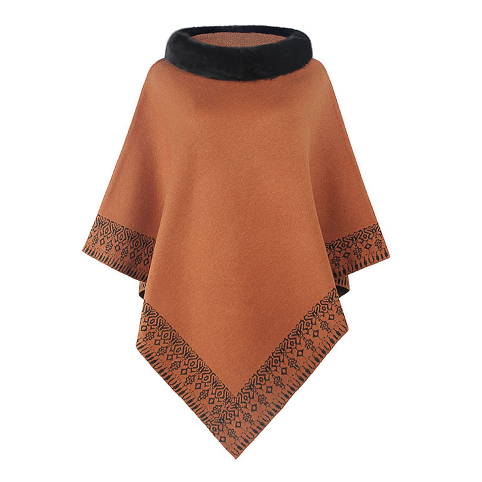 Poncho t Side Buttons Loose Irregular m Sweater t