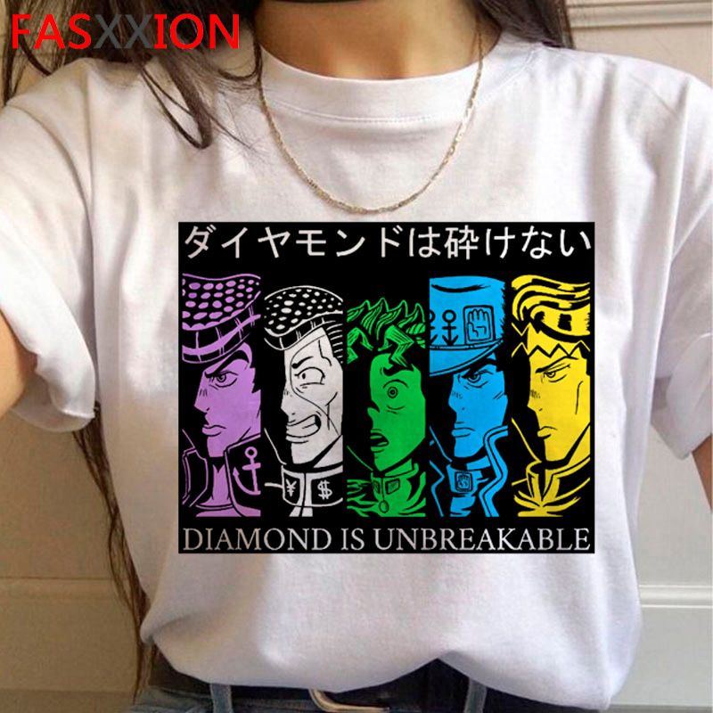 Jojo Bizarre Adventure T Shirt Men Japanese Anime Summer T-shirt Kawaii Jojo Graphic Tshirt Cute Unisex Manga 90s Top Tees Male