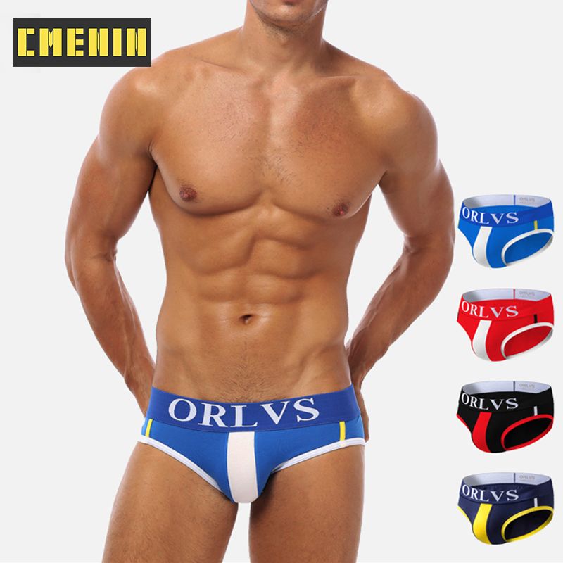 CMENIN ORLVS (1 Pieces) Comfortable Nylon Underwear Men Jockstrap Briefs Men Underpants Male Panties Floral Mens Innerwear OR01