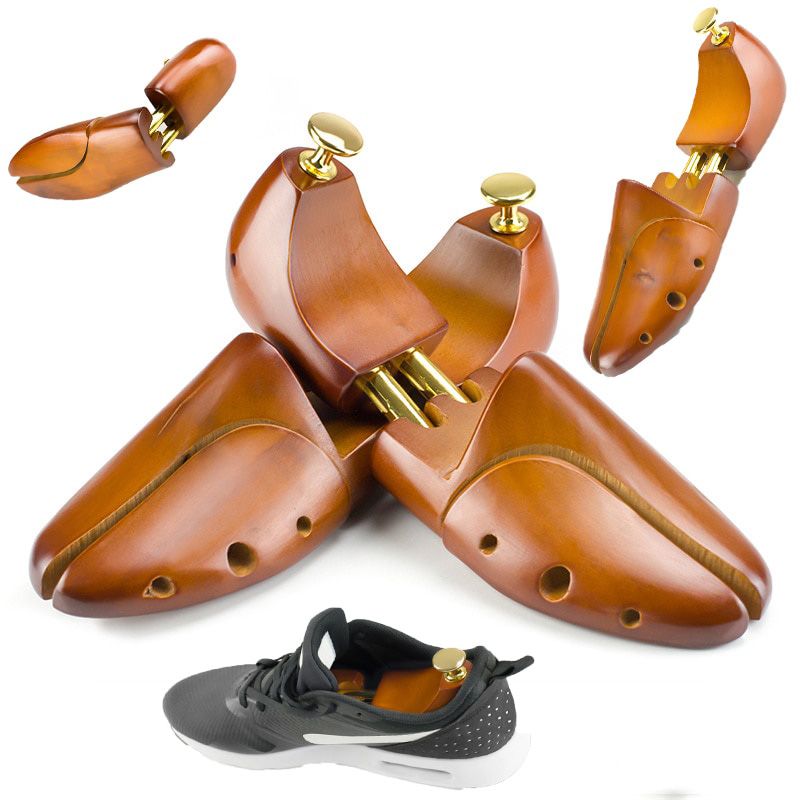 1 Pair Guger-Adjustable Shoe  Solid Wood Men's Shoe Support Knob Shoe shaping Women's Shoe's Care Stretcher Shaper