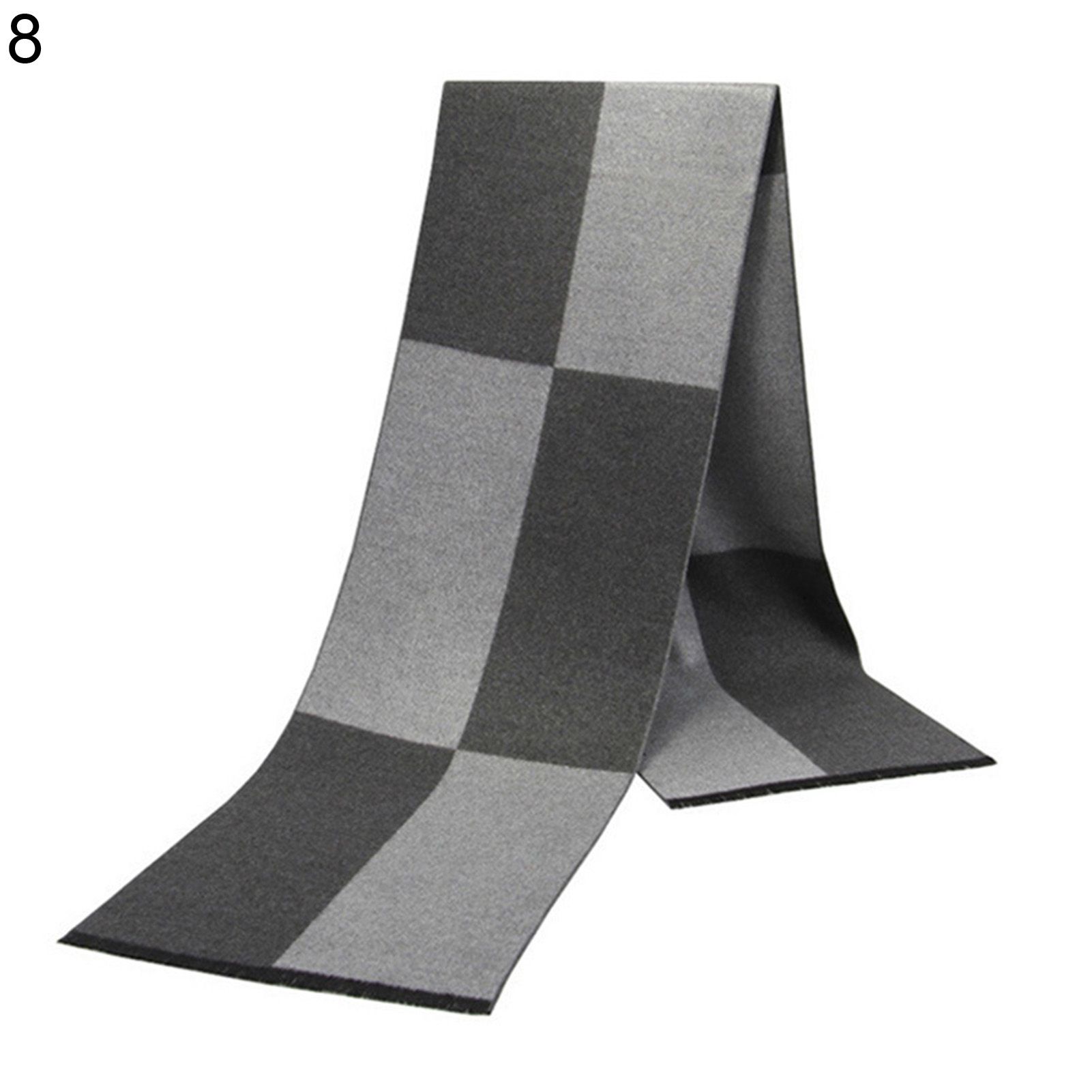 Mens Plaid Scarf Comfortable Multi-style Mens Plaid Scarf