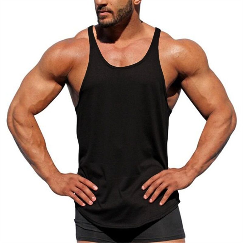 Gym TaTop Summer Brand Cotton Sleeveless Shirt Casual Fashion Fitness Stringer TaTop Men bodybuilding Clothing M-XXL