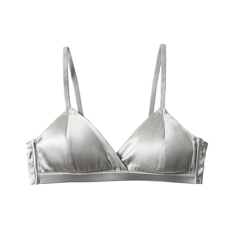 Mulberry Silk Bra For Women Wireless Seamless brassiere thin padded Lingeries ladies Underwear push up Soft Healthy