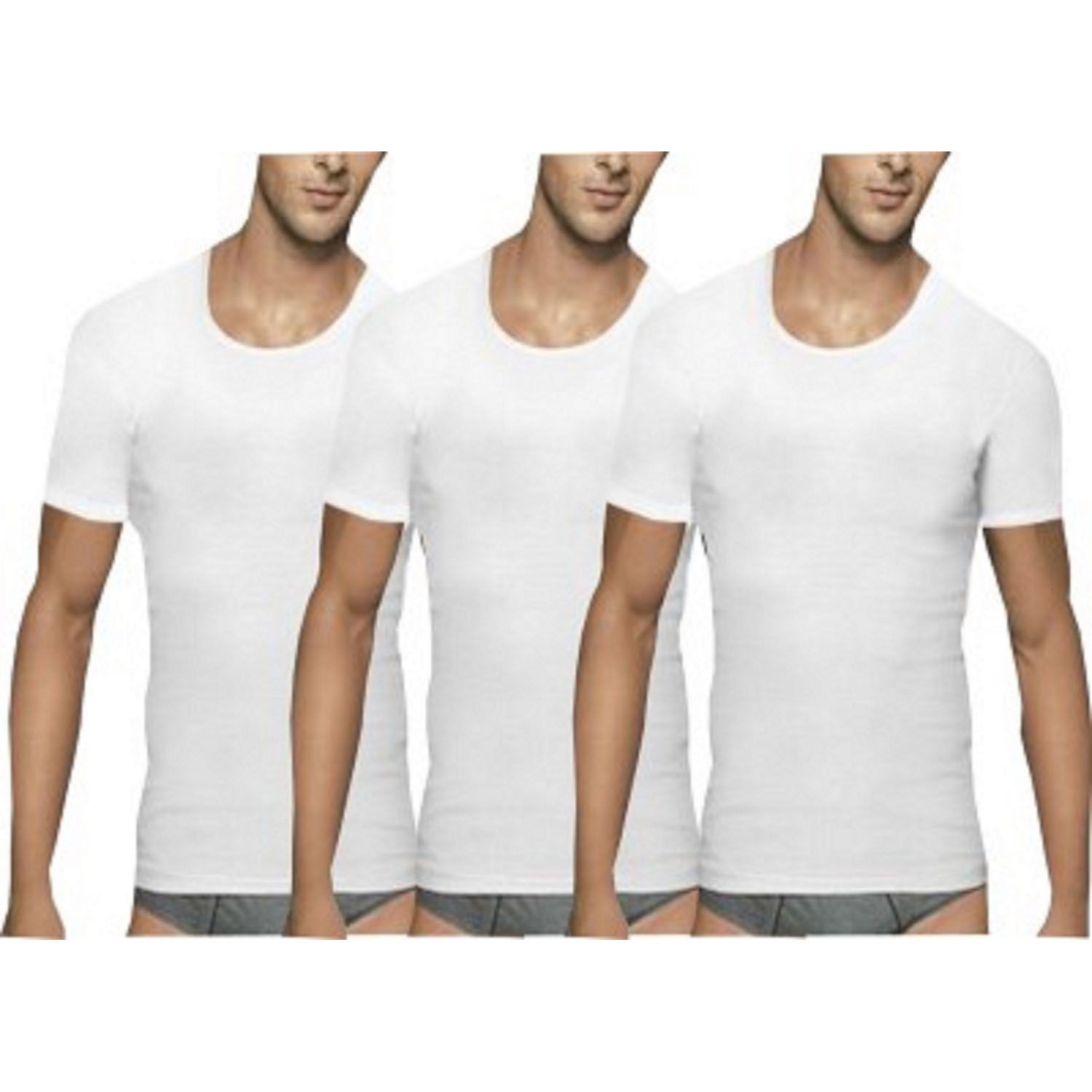 RUPA Men's Half Sleeves Cotton Vest tank top (Genji) 3 piease pac