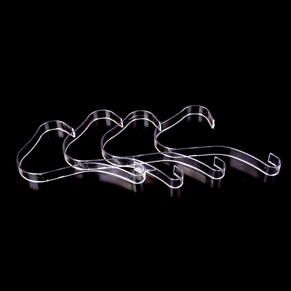 4pcs/lot Women's Sandals Show Holder Shoe Display Stand Rack Fashion Clear Elastic Plastic Shoe