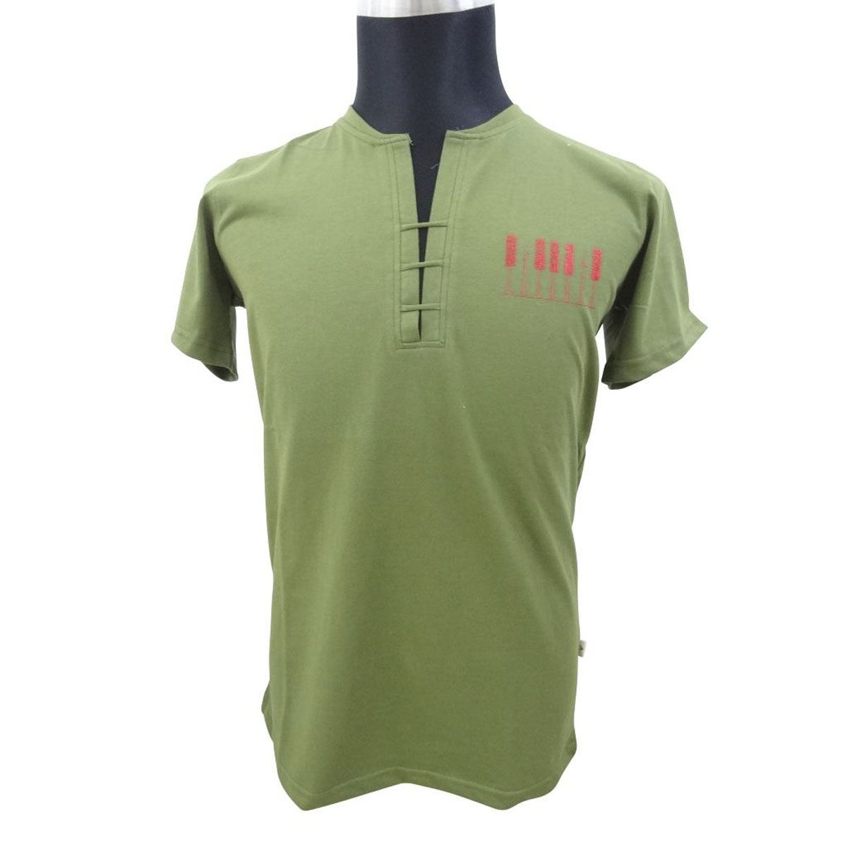 Olive Serafino T-Shirt