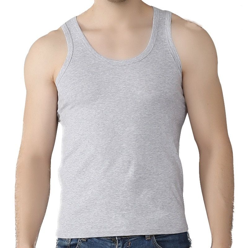 Summer new men's plus size 7XL TaTops cotton quality camisole skin-friendly cotton base casual vest