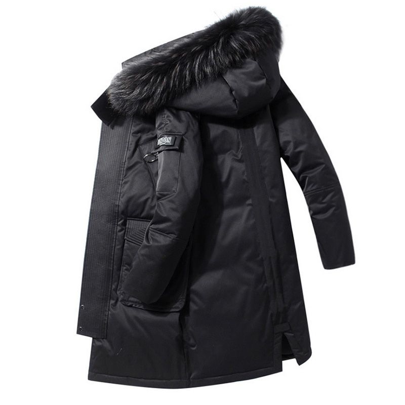 Mens Hooded Parkas Jackets Winter Windproof Warm Men Down Cotton Clothing Long Thicken Men's Outerwear Parka