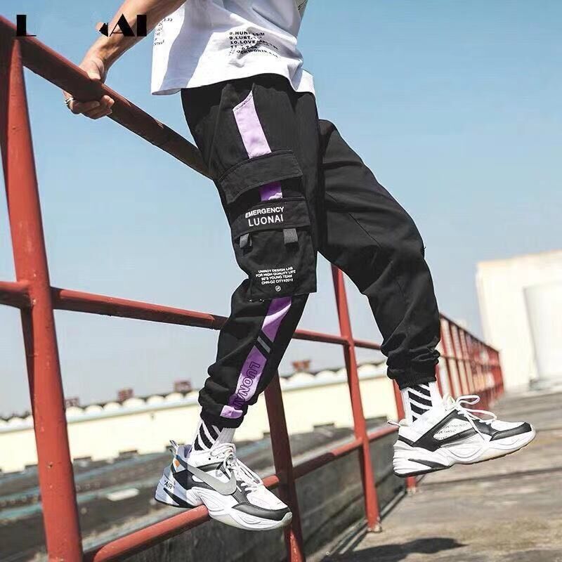 Men Multi-pocket Harem Pants Trousers Men Streetwear PuCargo Pant Hop Casual Trousers Joggers Hombre XXXL 3XL