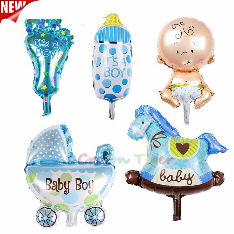 baby hat toy 5pc Cute cartoon Baby Boys Girls birthday Balloons Stroller Funny infant Kids classic Toys for Birthday decor Gift