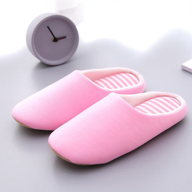Japanese Slippers Women Indoor House Soft Cute Cotton Flip Flop Classic All-match Women Wedding Shoes Winter Warm Guest Slippers