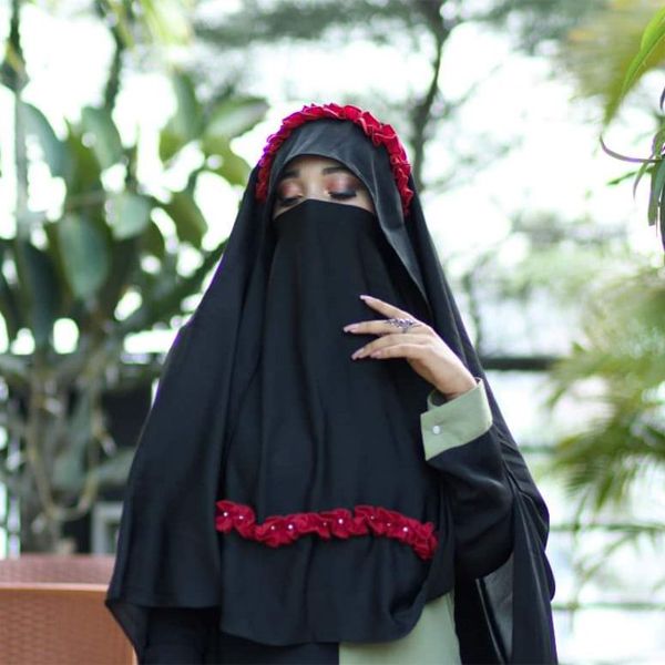 HIJABI QUEEN Instant ready hijab with Niqab for women