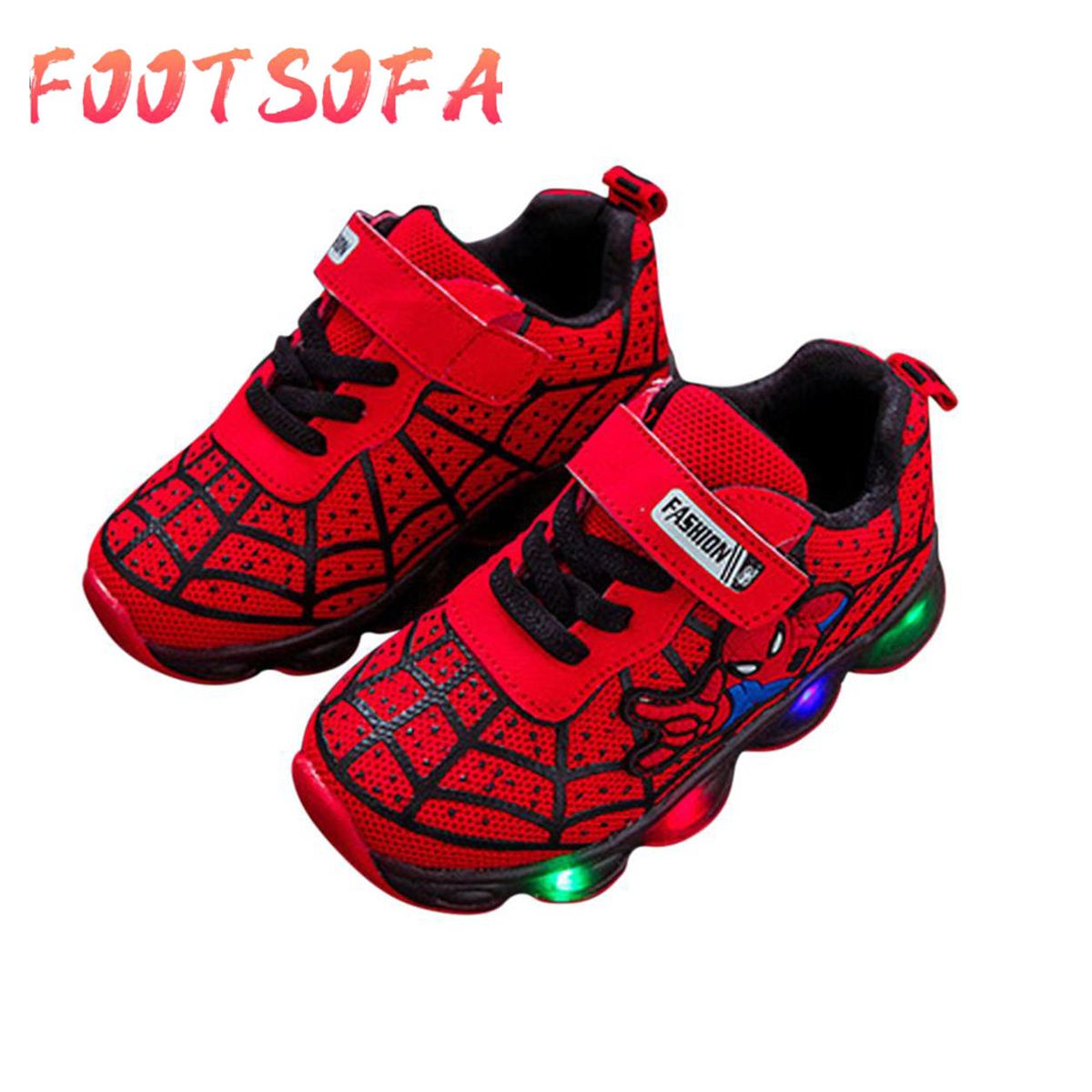 Shoes Cool Baby Girls Boys Casual Sports Shoes with LED Luminous Kids Sneakers