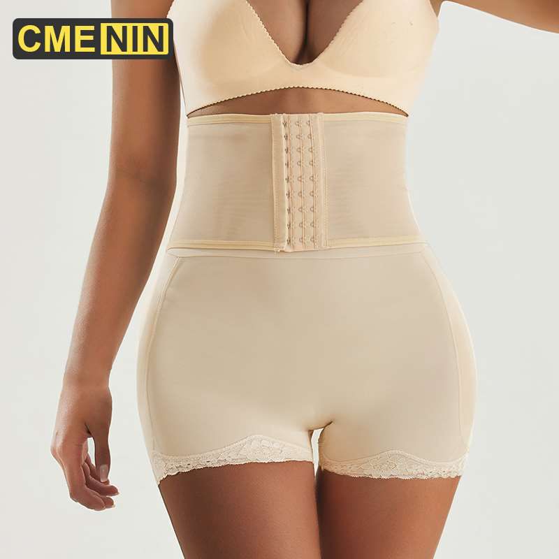 [CMENIN Girls] Tight Nylon Women's Waist Shapewear Korset  Thigh Slimmers Body Shaper Panty for Female Girdle S0208