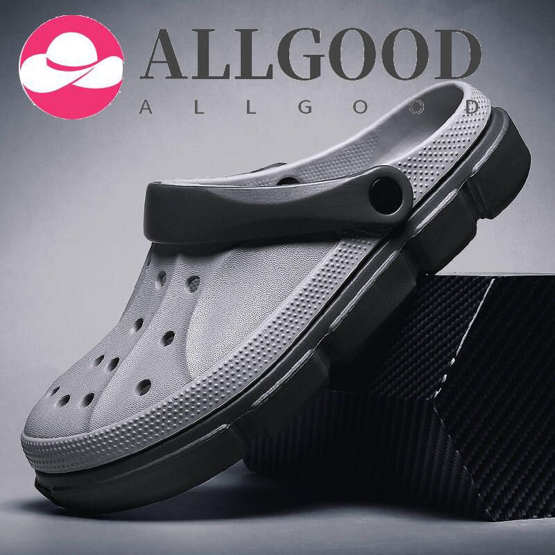 Summer Men Sandals Half Shoes Comfortable Slip on Garden Shoes Soft Slippers Plus Size Anti-Slip Beach Shoes