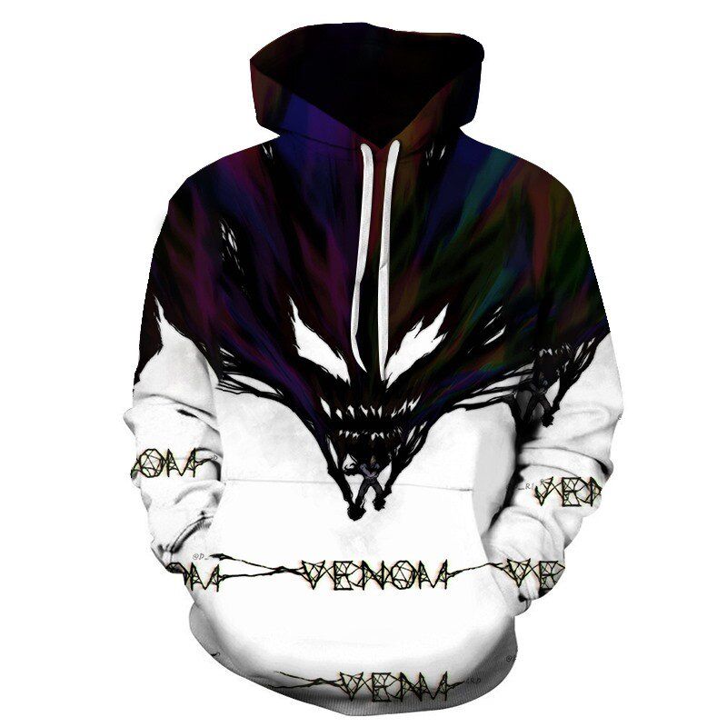 Hoodie Movie Venom Hoodie Fashion Casual Hoodie Street Hoodie Pullover European Size XXS-6XL