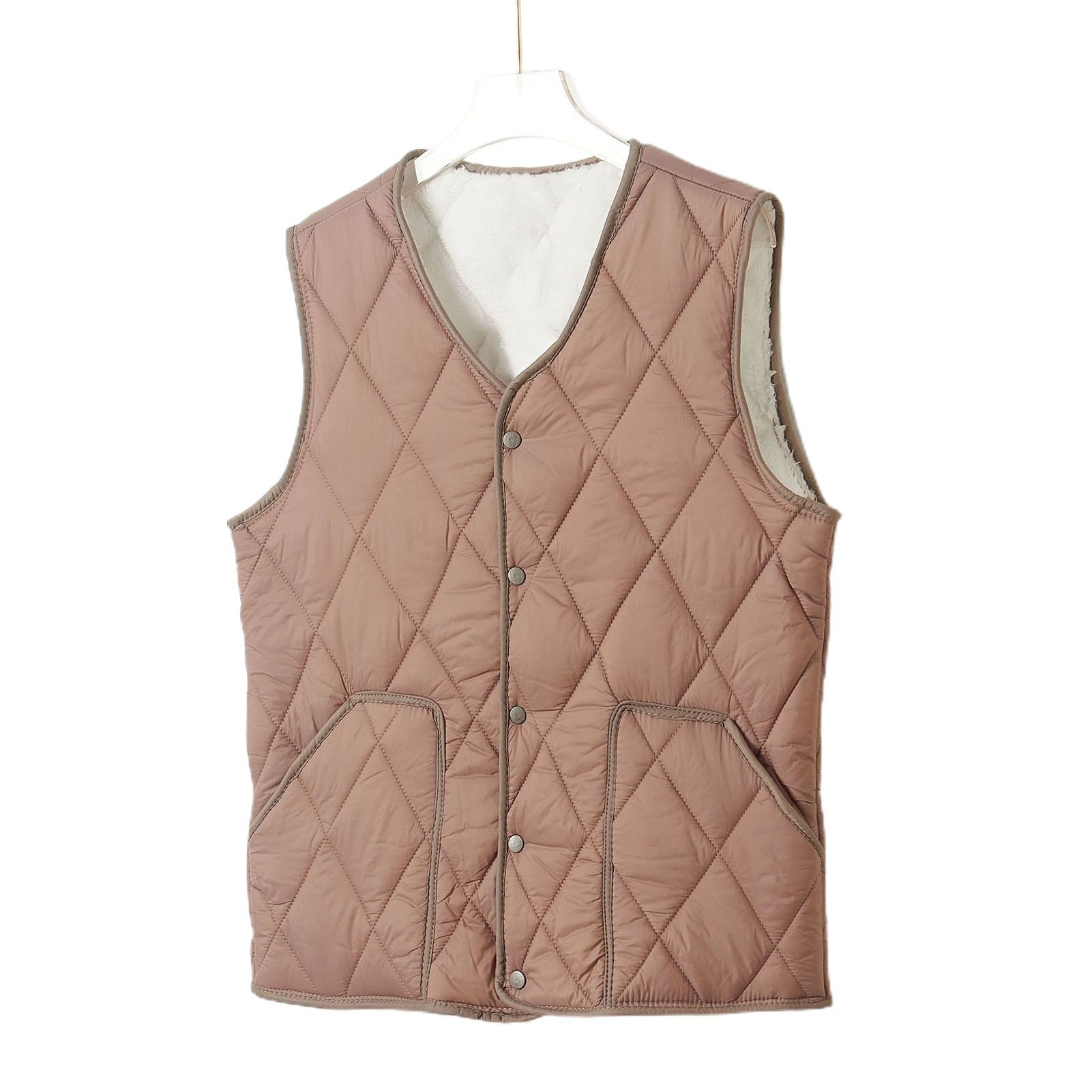 Male Waistcoat All-match Quilted Lining Male Waistcoat