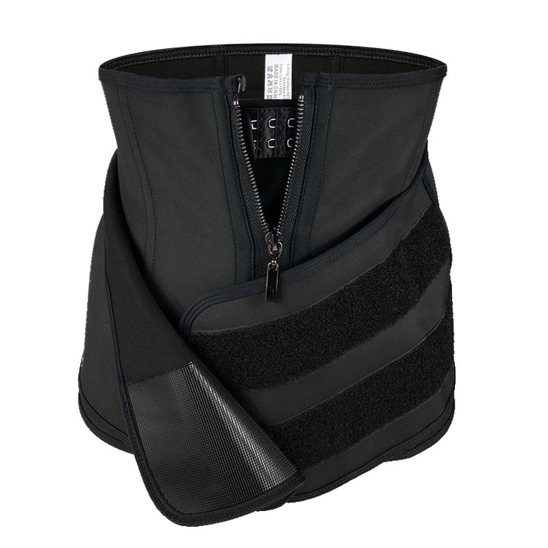 High Compression Latex Waist trainer 9 Steel Bones 4 Hooks Corset Waist Training Girdle Slimming Belt Double Straps Shapewear