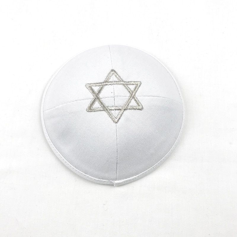 Star of David Kipt Kippa Kippah Kipa 15cm Cotton Jewish Yarmulke Beanies hat Skull cap