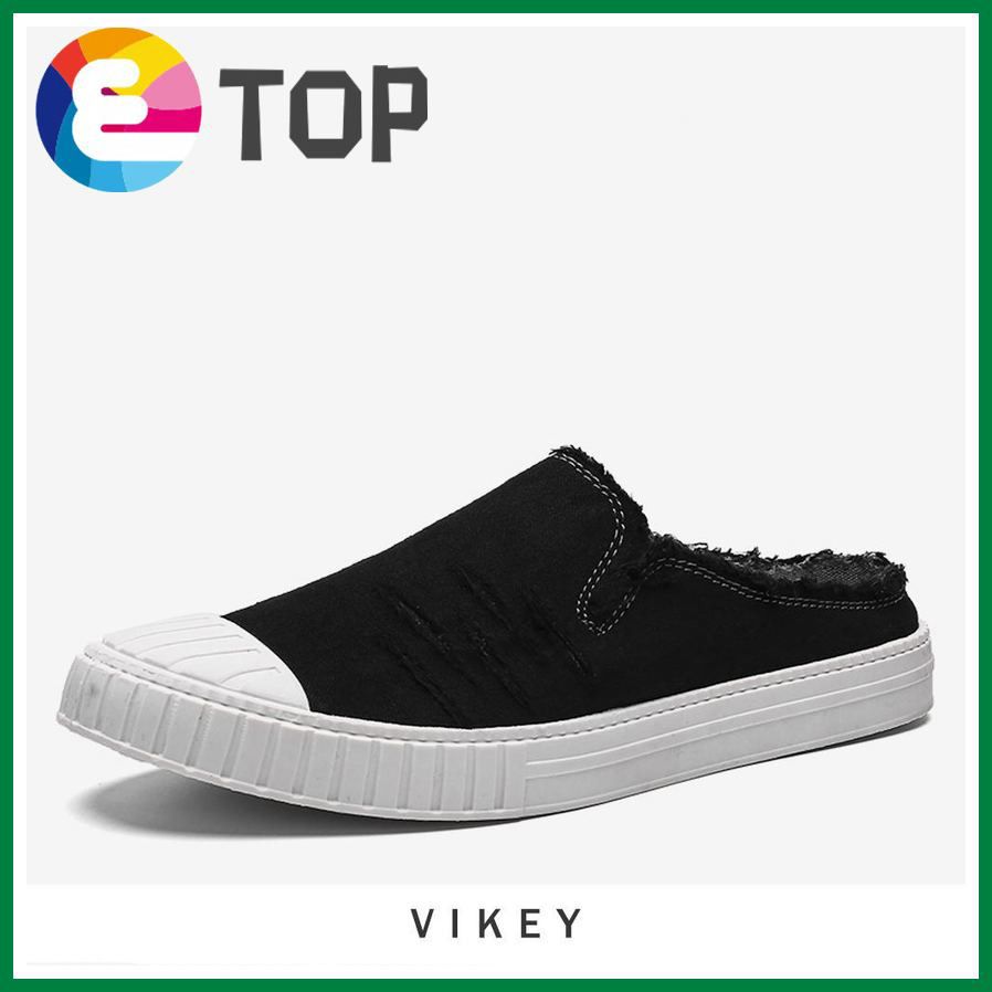 Vikey Fashion Men Shoes Casual Driving Loafers Slip on Flat Soft Sole Shoes for Men Kasut Lelaki (Black,Green,Orange,Yellow)