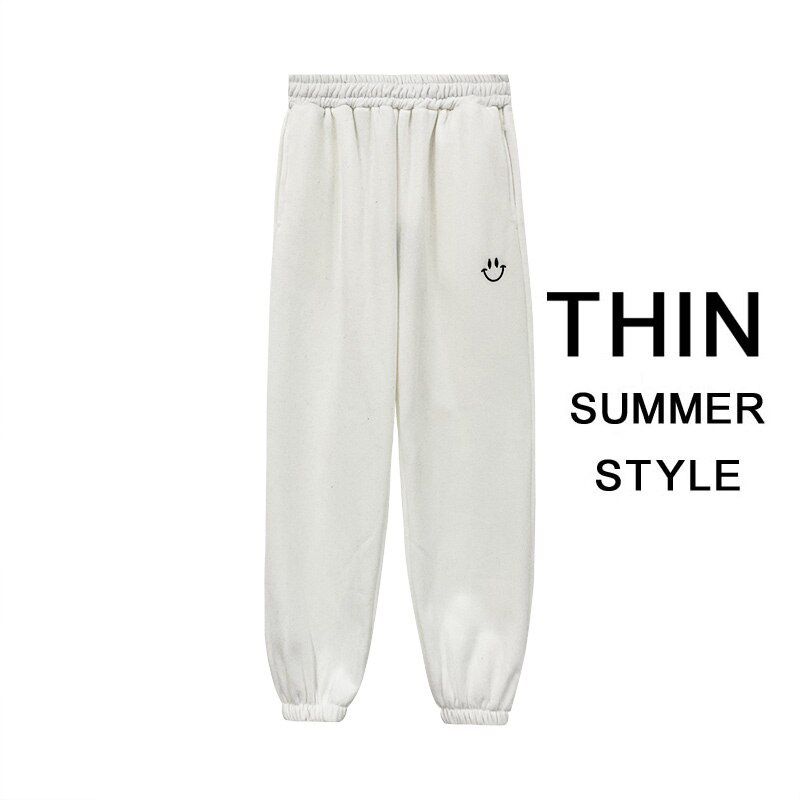 Pants Women Soft Loose Sports Pants Breathable Slim Ankle Length Trousers Korean Leisure Fitness Pants