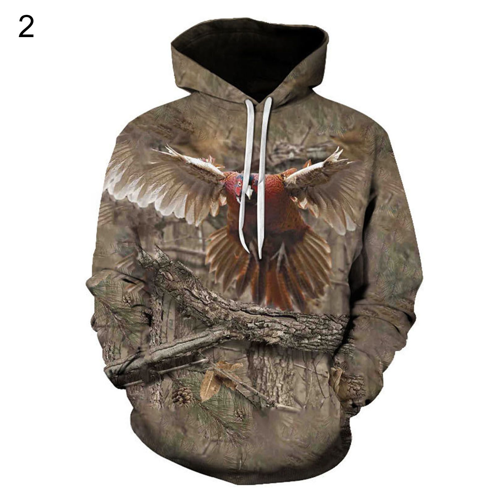 Spring Hoodie 3D Print Eye-catching Male Hoodie