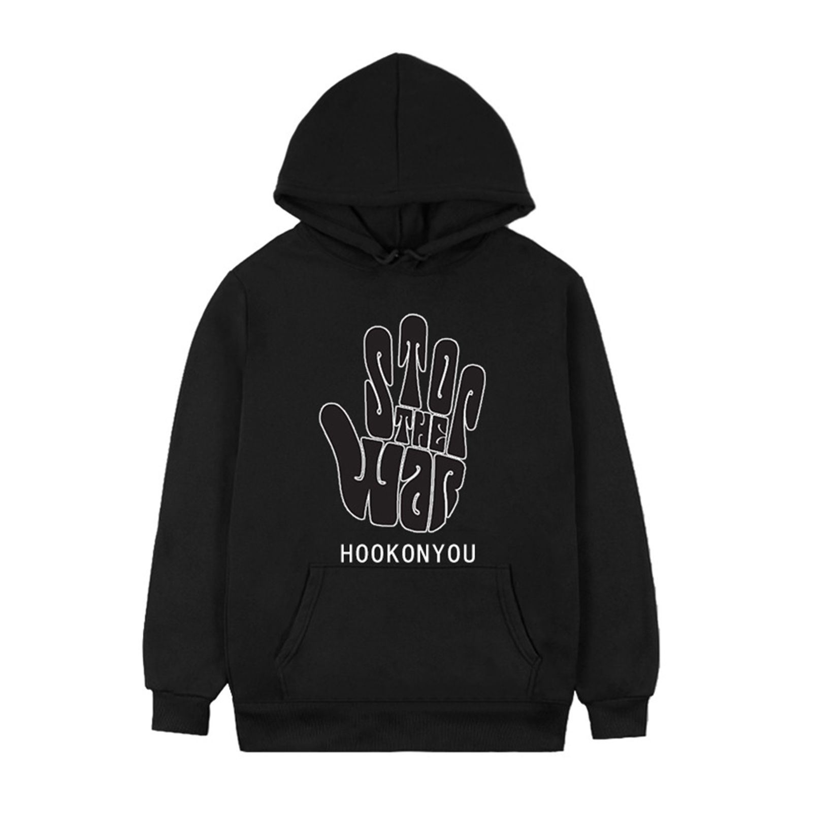 Hooded Sweatshirt Anti Fade Decorative Ukraine Palm Pullover Hoodie