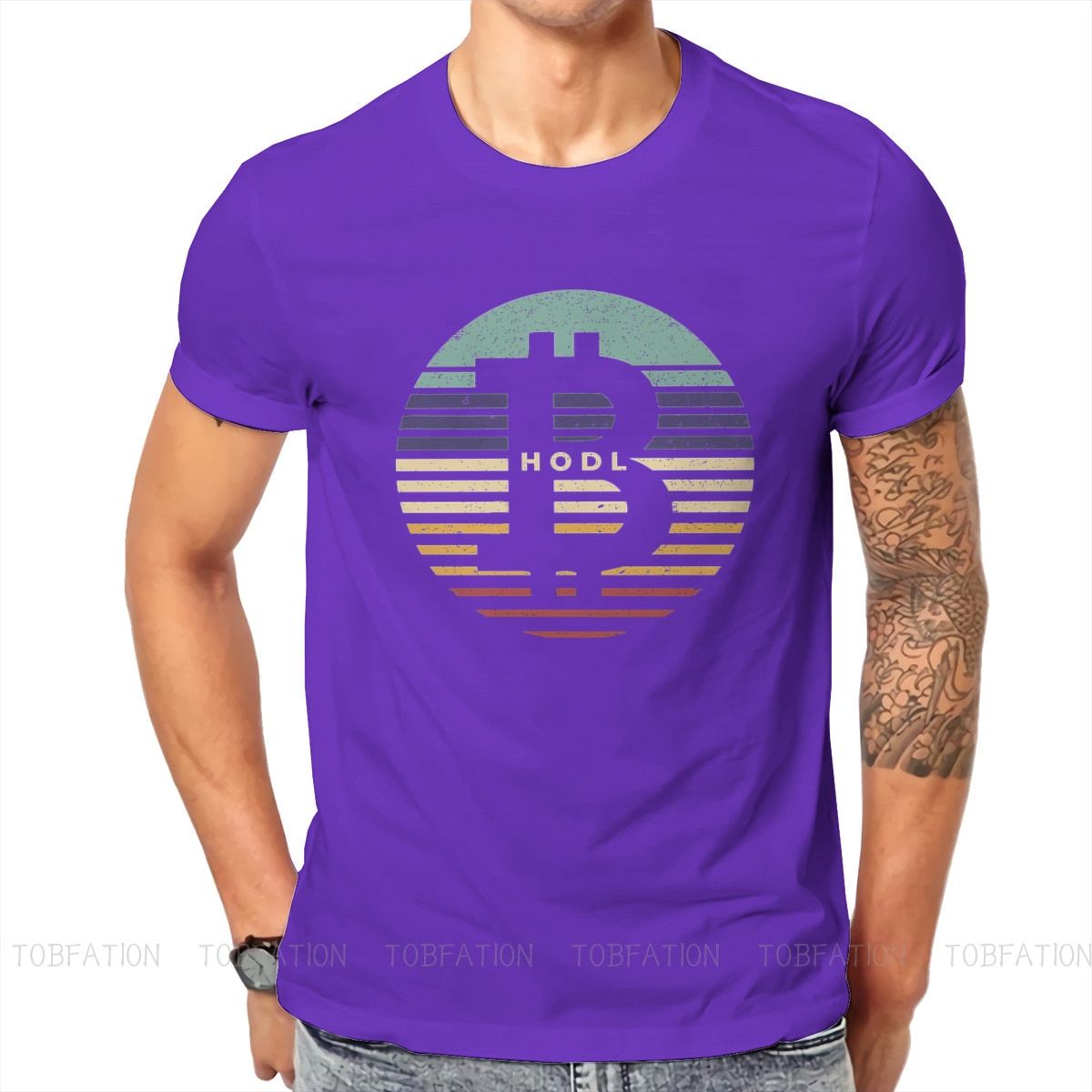Crypto Meme HODL Chiffon T Shirt Classic Fashion Summer Oversized Cotton Men's Clothing Harajuku O-Neck TShirt