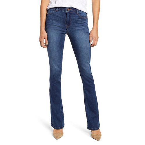 High Waist Itty Bitty Bootcut Jeans