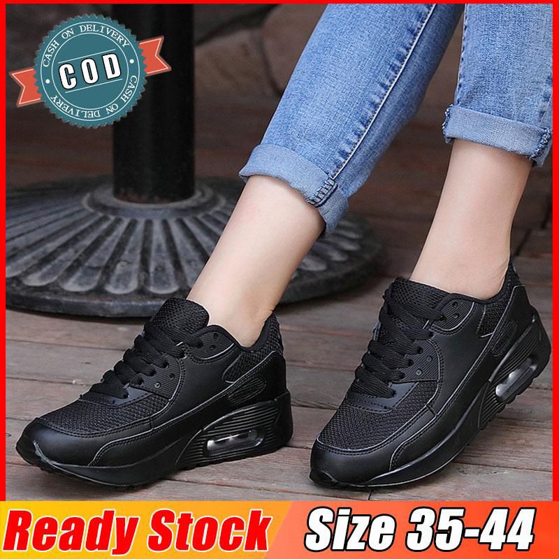 Women Shoes Sneakers For Women Running Rubber Shoes WomenNew Mesh Casual Shoes Women Elevator Platform Thick Shoes Black Sport Shoes For Women Korean Fashion Shoes