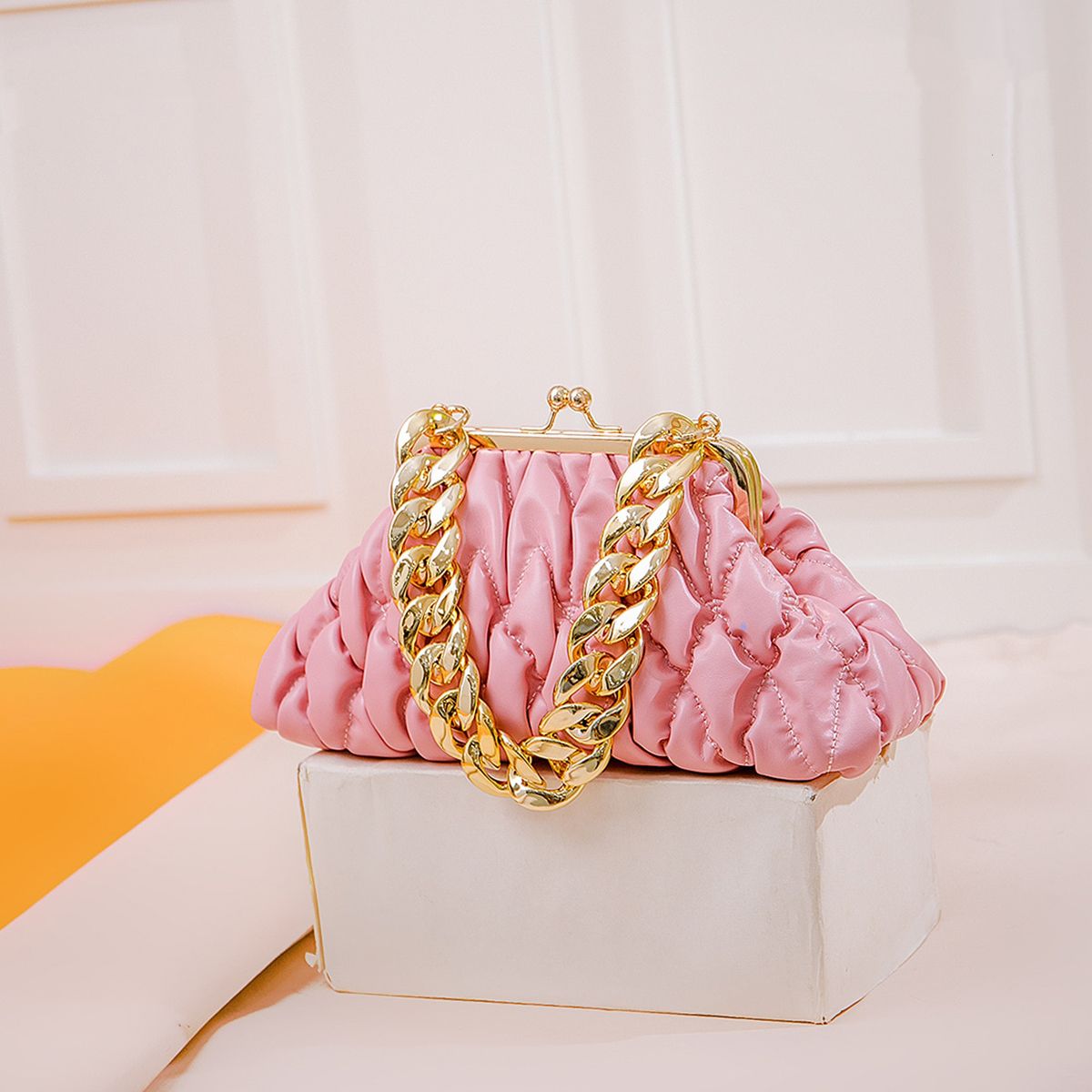 Fedora bag and hats set large chain fedoras hat  for women jazz hat with handbag sets 2-piece combination for women wholesale