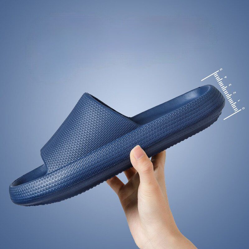 Summer Women House Non-slip Bath Slippers Thick Soft Flat Shoes Bathroom Platform Sapatos Femininos Pantuflas Chaussure Couple
