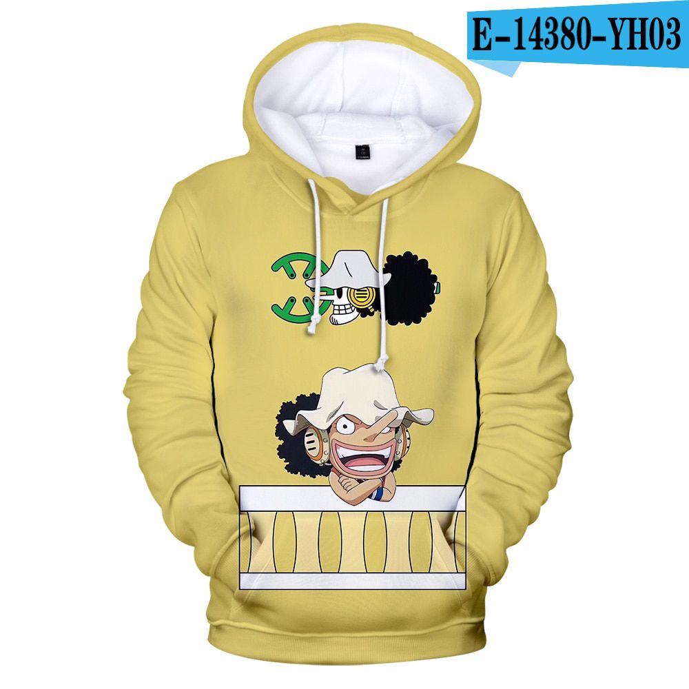 Fashionable Trendy Hooded ONE PIECE 3d Hoodie Men's Sweatshirt Ladies Top 3D Printing ONE PIECE Casual Pullover