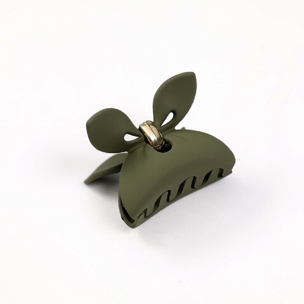 1 pcs Rabbit Ear Acrylic Hair Clip Women Girl Hairpins Solid Resin Scrub Hair Crab Claws Ladies Make UP Washing Hair Accessories