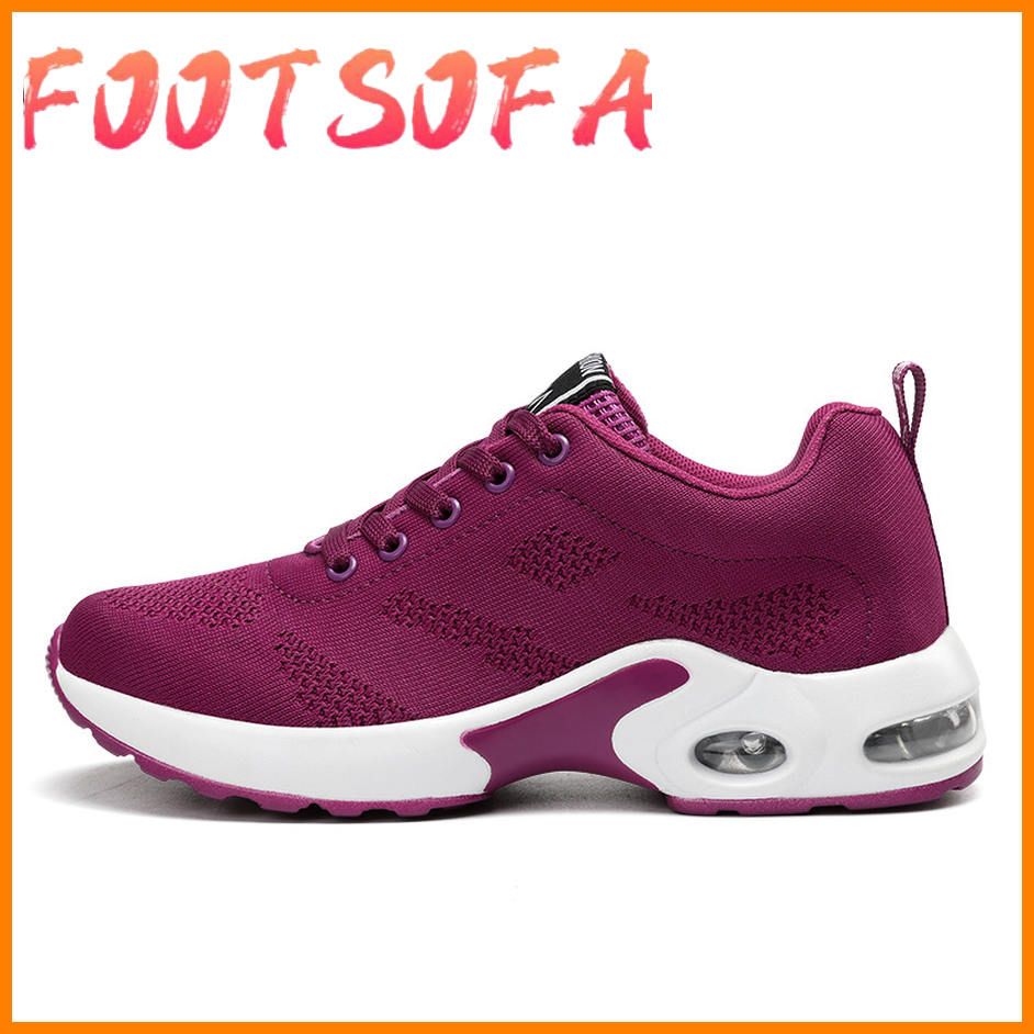 Platform Air Cushion Sneakers Women Lightweight Lace-up Casual Sports Running Shoes Women Vulcanized Shoes Size 35-42