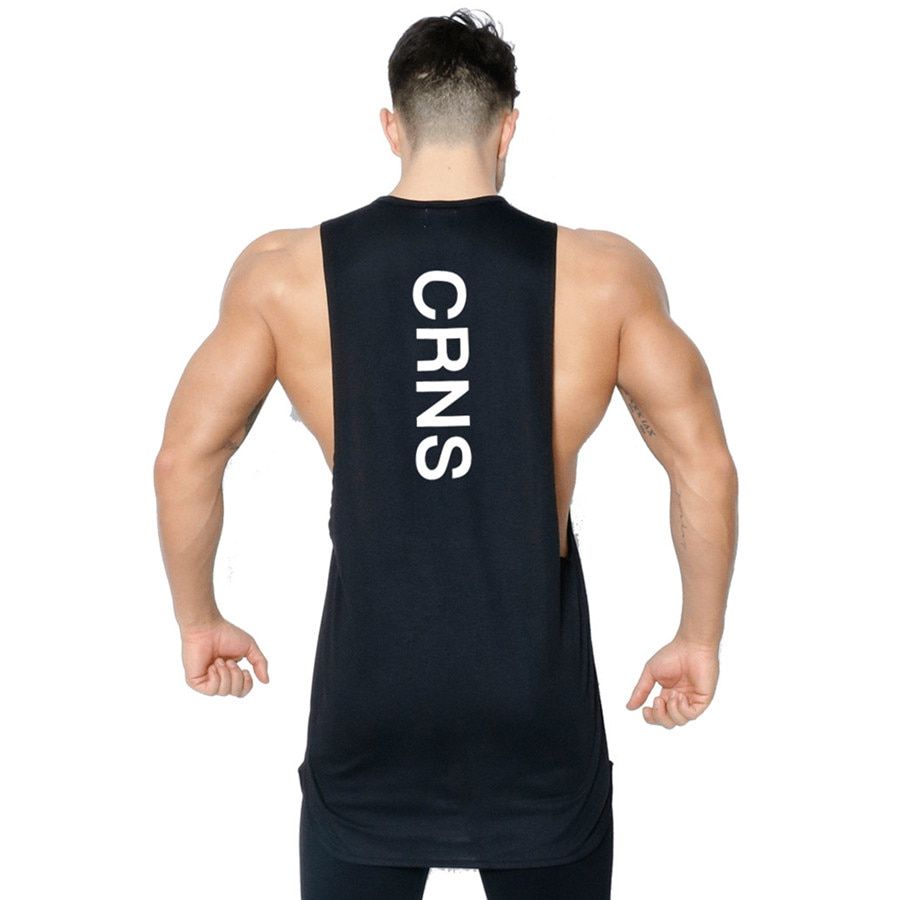 Mens Bodybuilding TaTop Gyms Fitness Workout Sleeveless Shirt Crossfit Clothing Male Casual Stringer Singlet Vest Undershirt