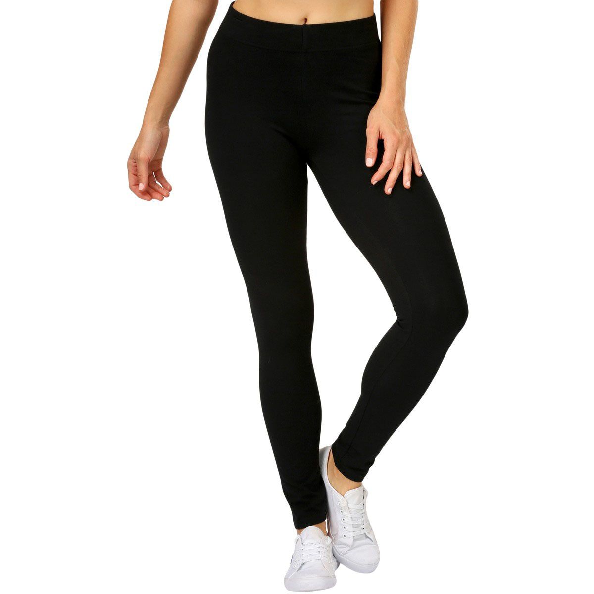 Women Basic Solid Color Beautiful Cotton Full Length Leggings