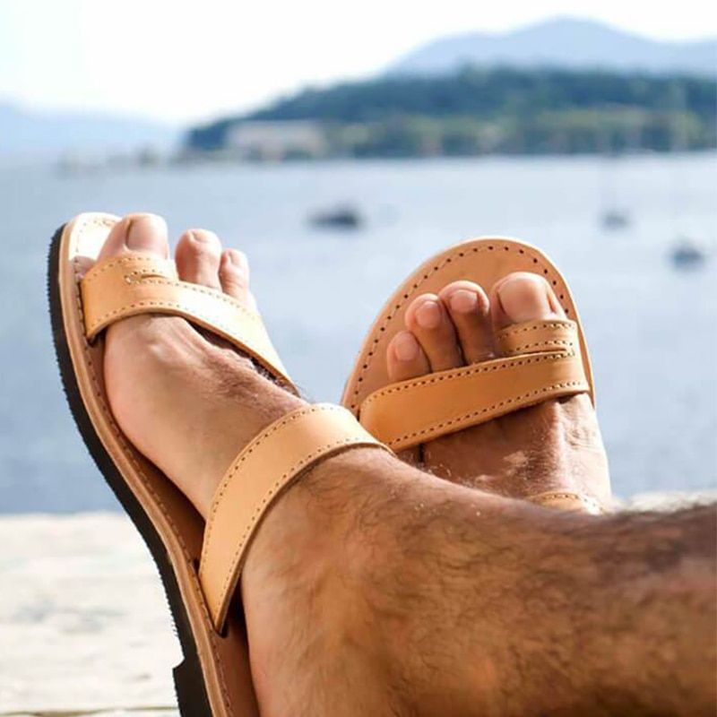Men's Sandals Fashion Casual Unisex Summer Mens Shoes Non Slip Flat Slippers Outdoor Beach Shoes for Men Plus Size 38-48