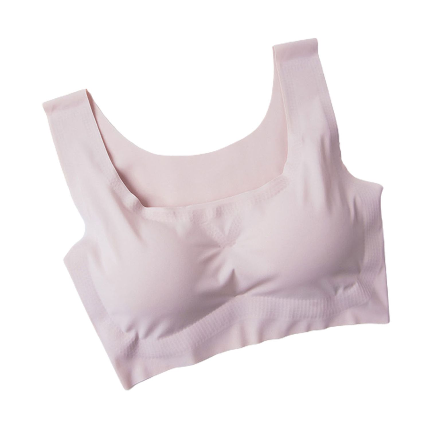 Sports Brassiere Ice Silk Soft No Underwire Push Up Vest Bra