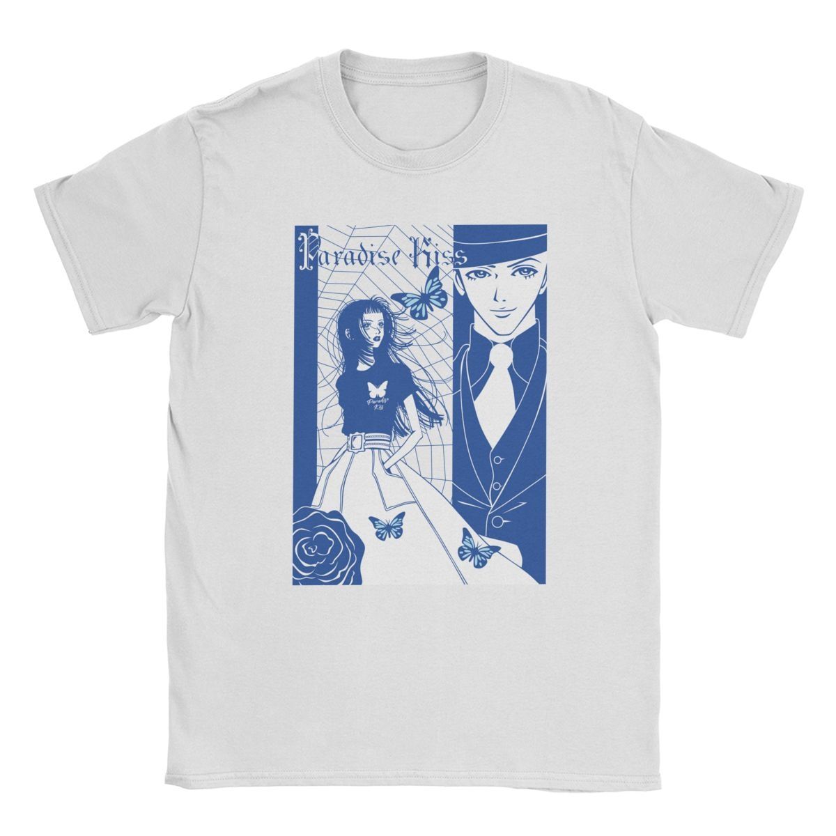 NANA Osaki Manga T Shirt Men 100% Cotton Casual T-Shirts Round Neck Anime Tee Shirt Short Sleeve Tops Plus Size