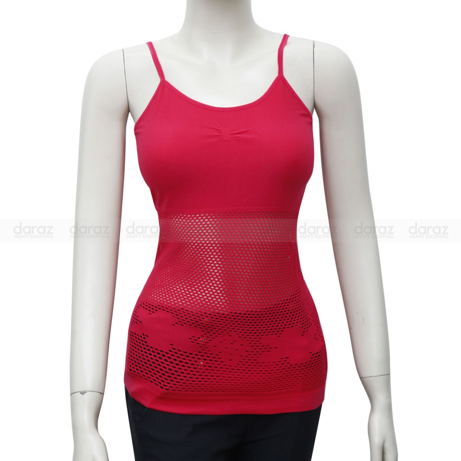 Solid Color Fashionable Women Tank Tops - Deep Rose