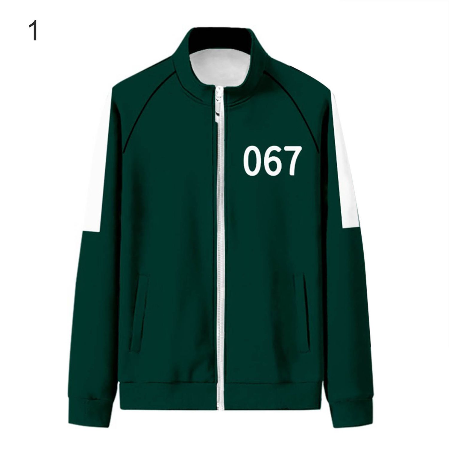 Men Sweatshirt Long Sleeve Stand Collar Sweatshirt Drawstring Sweatpants