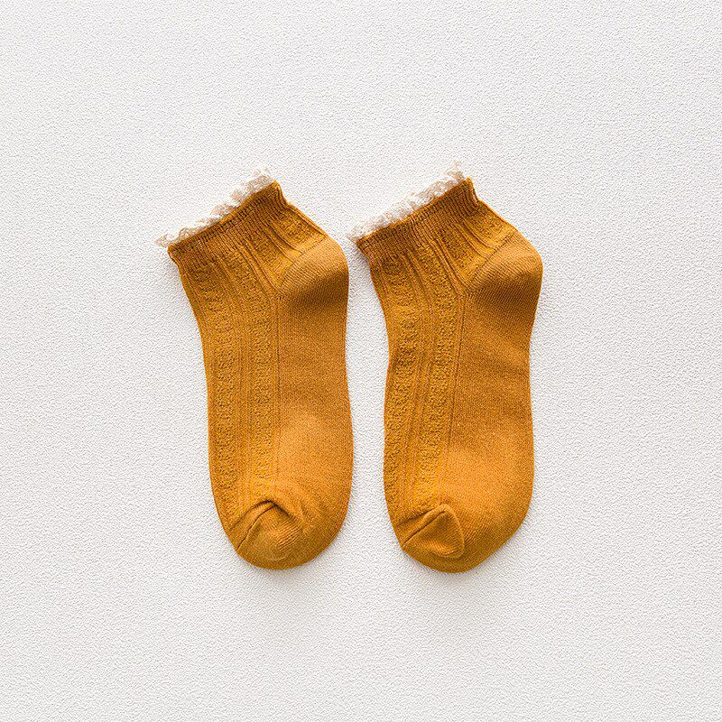 Fashion Lace Ruffles Soft Cotton Women Socks Quality Spring Summer Cute Socks Sweet Princess Girl Lovely Frilled Socks