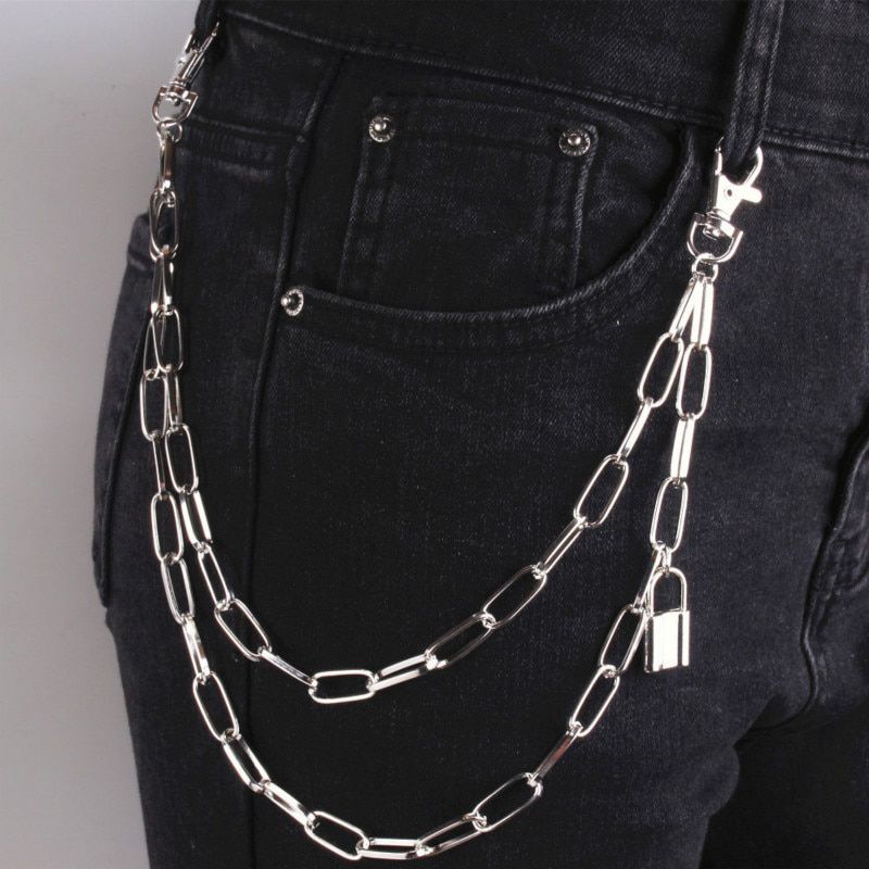 Boutique man jewelry multi-layer body chain fashion waist chain retro punk decoration outdoor decoration gift