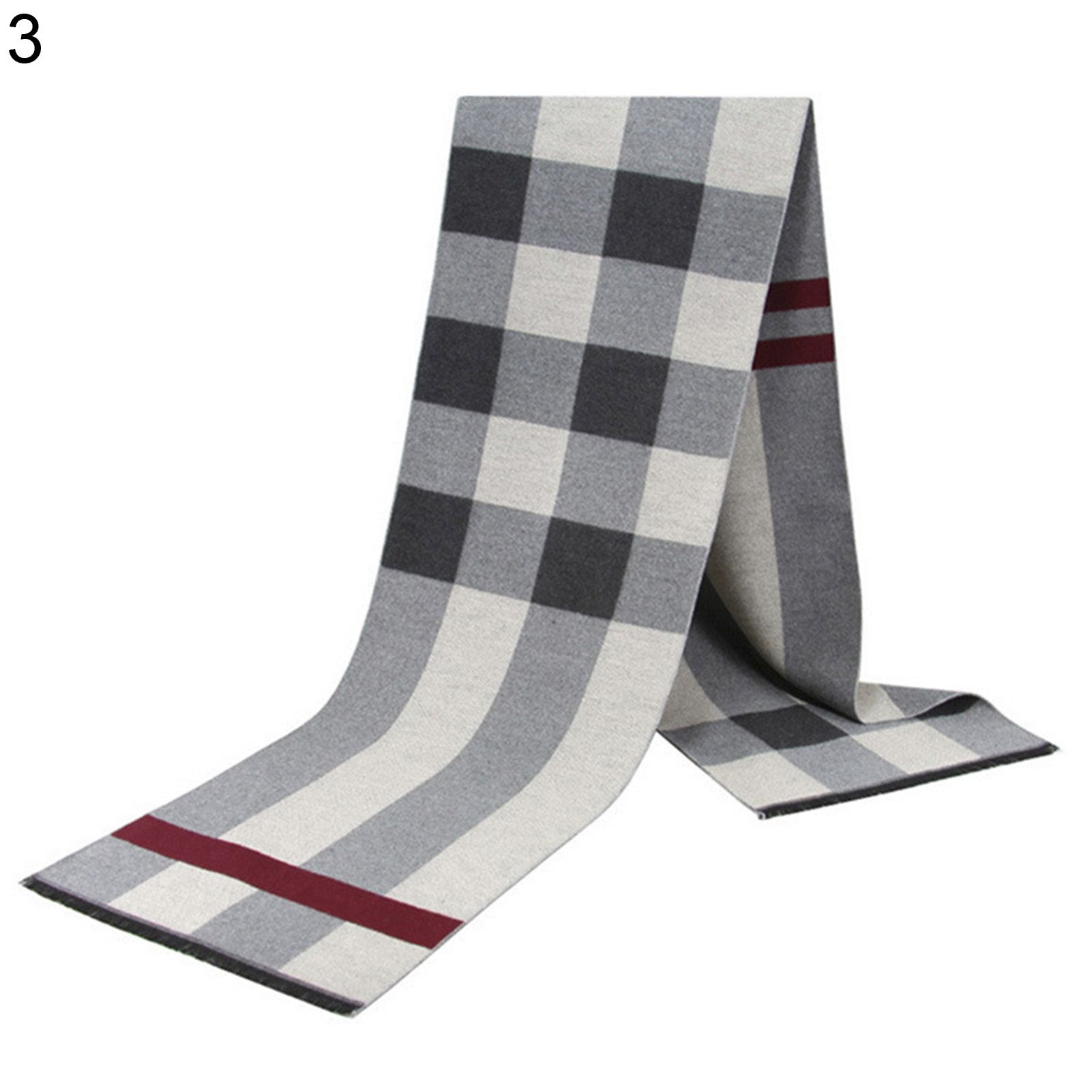 Plaid Scarves Lightweight Classic Warm Plaid Long Scarves
