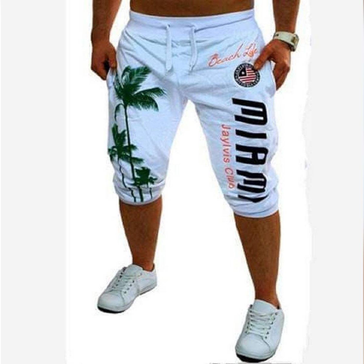 whiteThree Quater Pant for Man